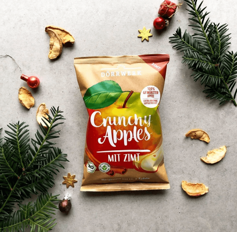 Lade das Bild in den Galerie-Viewer, Bio Crunchy Apples mit Zimt (DÖRRWERK, 6 Stück) Obstkonserven Dörrwerk
