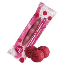 Lade das Bild in den Galerie-Viewer, Bio Energy Butter Balls Himbeere & Chia (12 Stück) Schokolade Mimi's Garden