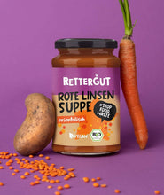 Lade das Bild in den Galerie-Viewer, Bio-Suppe Rote Linsen Orientalisch (3 Gläser) Bio-Suppe RETTERGUT