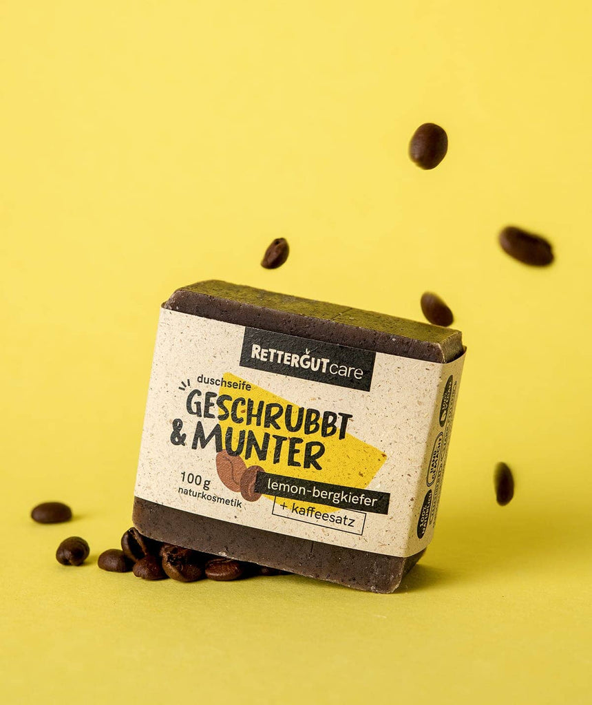 Lade das Bild in den Galerie-Viewer, Duschseife Lemon-Bergkiefer + Kaffee Seife RETTERGUT