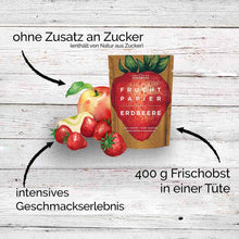 Lade das Bild in den Galerie-Viewer, Fruchtpapier Erdbeere & Apfel (Dörrwerk, 6 Stück) Obstkonserven Dörrwerk
