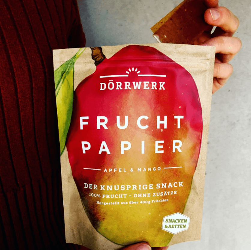Lade das Bild in den Galerie-Viewer, Fruchtpapier Mango & Apfel (DÖRRWERK, 6 Stück) Obstkonserven Dörrwerk