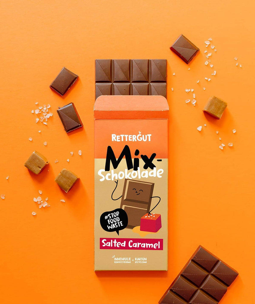 Lade das Bild in den Galerie-Viewer, Mixschokolade Salted Caramel (10 Tafeln) Schokolade RETTERGUT