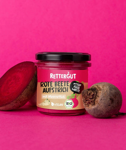 Bio-Aufstrich Rote Beete & Meerrettich (3 Gläser) Bio-Aufstrich RETTERGUT 