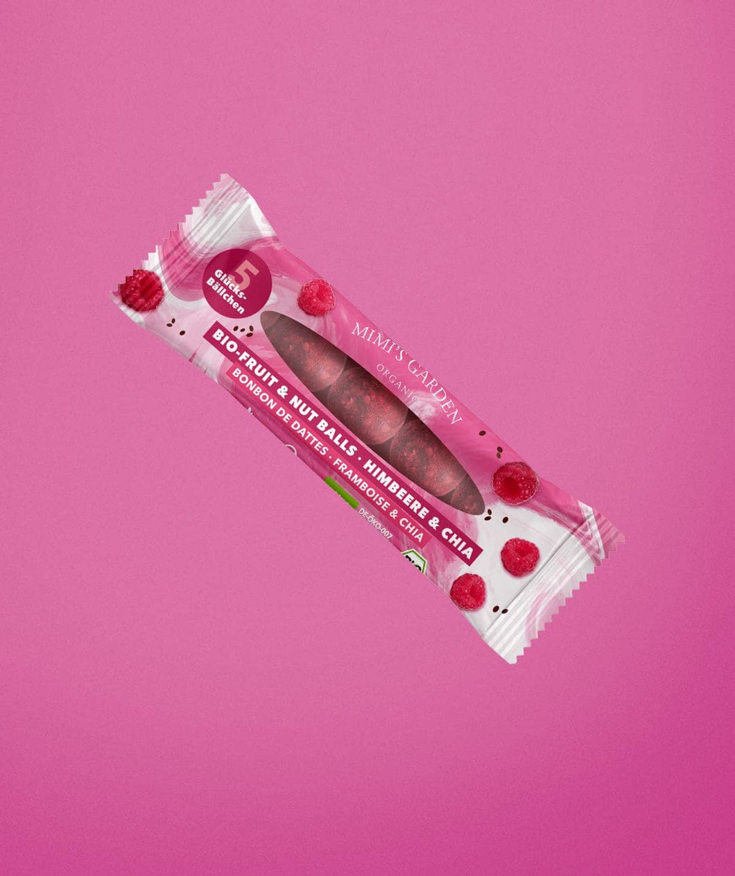 Bio Fruit & Nut Balls Himbeere & Chia (Mimi's Garden, 12 Stück) Fitness & Ernährung Mimi's Garden 