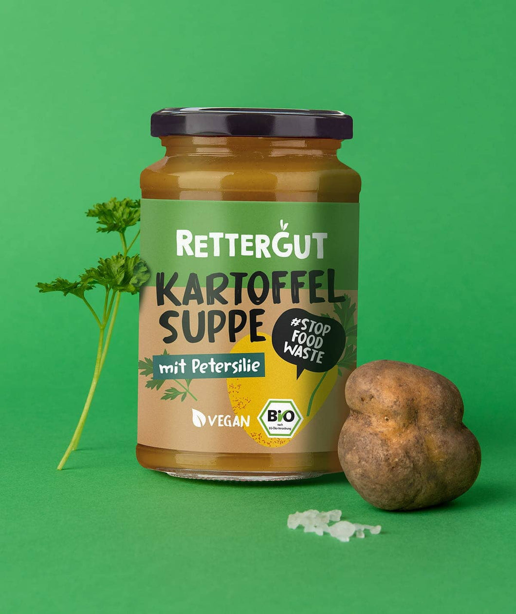 Bio-Suppe Kartoffel & Petersilie (3 Gläser) Bio-Suppe RETTERGUT 