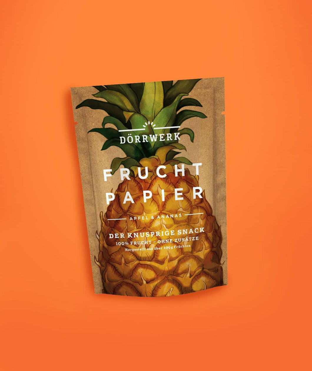 Fruchtpapier Ananas & Apfel (Dörrwerk, 6 Packungen) Getrocknete Früchte Dörrwerk 
