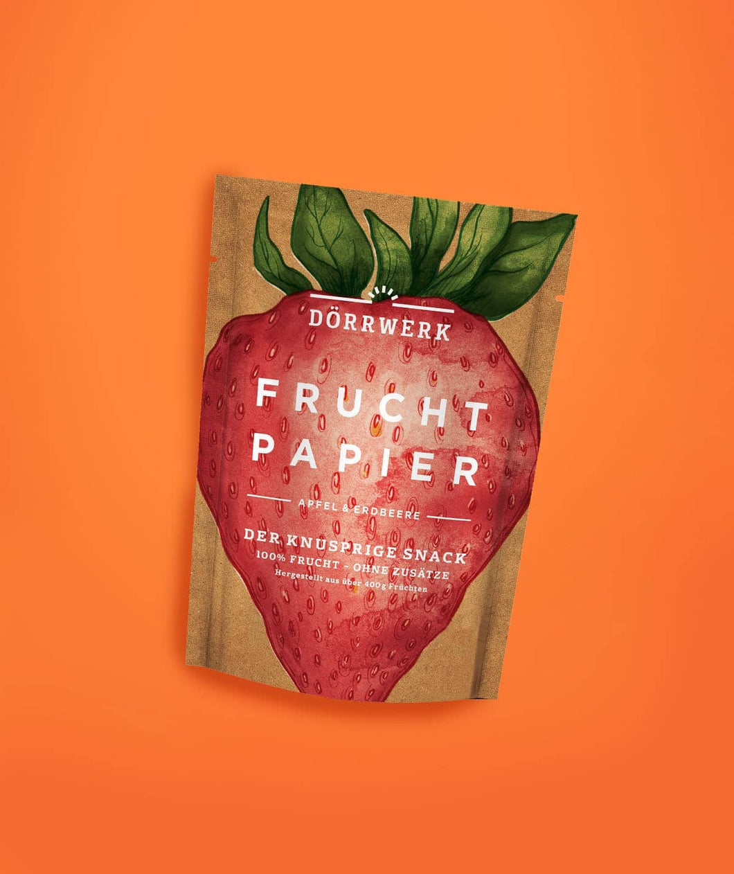 Fruchtpapier Erdbeere & Apfel (Dörrwerk, 6 Packungen) Getrocknete Früchte Dörrwerk 