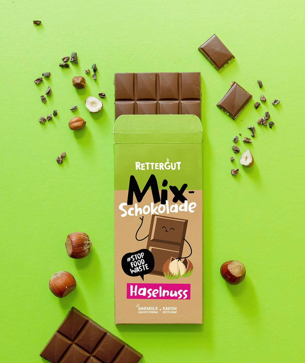 Mixschokolade Haselnuss (10 Tafeln) Schokolade RETTERGUT 