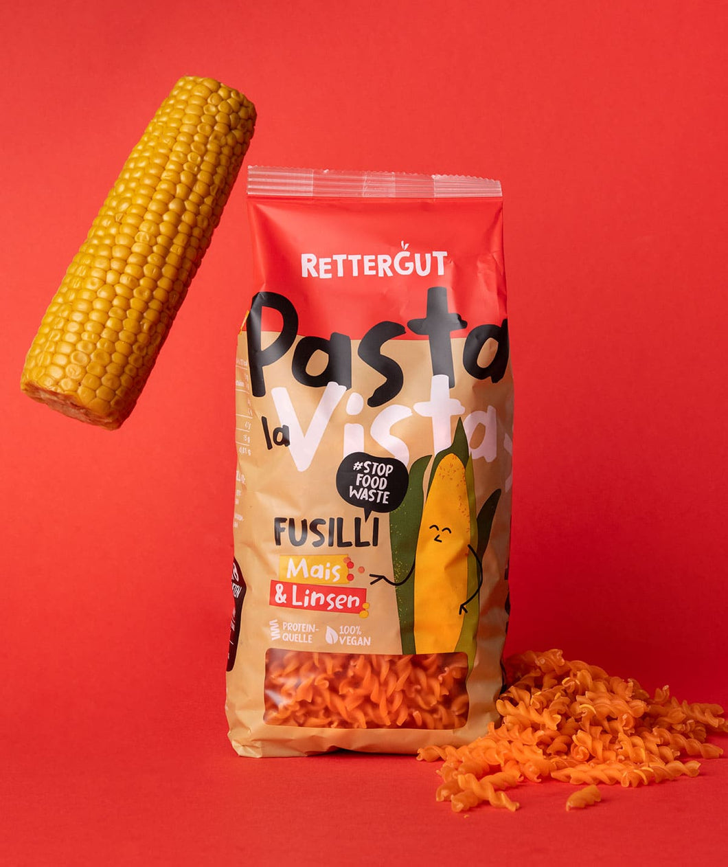 Pasta la Vista Mais & Linsen (3 Stück) Fusilli RETTERGUT 